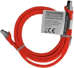 IT-BUDGET Visi&scaron;kai Varinis Auk&scaron;čiausios Kokybės Komutacinis Kabelis - Flex AWG 26 - Cat.8.1 - 2000 MHz - Be Halogenų - PoE+ - 40Gbit - Raudonas - 2 m 90ITBFLEX81PK2R