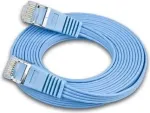 Wirewin Triotronik 0,15 m Cat6 U/FTP plonas Ethernet tinklo kabelis, RJ45 male to male, mėlynas PKW-STP-SLIM-KAT6 0.15 BL