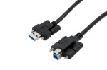 EXSYS EX-K1572V USB 3.0 kabelis, 2m, Type A Male to Type B Male, juodas