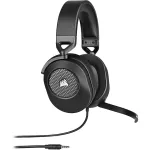 Ausinės CORSAIR HS65 SURROUND laidinės žaidimų ausinės, supra-aural, 3,5 mm + USB adapteris, 32 &Omega;, 282 g, anglies