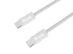 Equip 128842 USB-C į USB-C 2.0 kabelis, 3 A, PD 60 W, 1 m, baltas