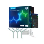Govee Glide RGBIC Y Lights protingas sieninis &scaron;viestuvas (4+1), Wi-Fi/Bluetooth, baltas
