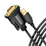 Axagon ADS-1PQN USB-A 2.0 &ndash; RS-232 DB9-M adapterio laidas su FTDI lustu 1,5 m - Juodas