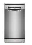 Laisvai statoma 45 cm indaplovė Bosch SPS4EKI24E &ndash; telpa 10 komplektų, Home Connect valdymas, energijos klasė C, plieno spalva