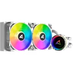 S80 RGB White AIO 240mm skysčio au&scaron;inimas baltas