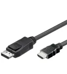 Kabelinis adapteris Alcasa DP-HDMI 2m DisplayPort į HDMI Type A juodas