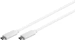 MicroConnect USB3.1CC05W USB-C laidas, USB 3.2 Gen 2 (3.1 Gen 2), 0,5 m, baltas