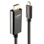Lindy 5 m USB Type C į HDMI 4K60 adapterio laidas su HDR