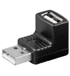 MicroConnect USBAMAFA USB A lyties keitiklis 90&deg; juodas