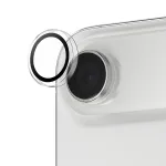 PanzerGlass Hoops objektyvo apsauga iPhone Air &ndash; grūdintas stiklas ir silikonas, permatoma, 1 vnt.
