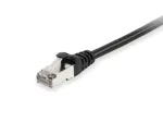 Equip Cat.6 S/FTP jungiamasis laidas, 0,25 m, juodas, 100 vnt./komplekte