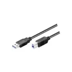Wentronic Goobay USB 3.0 SuperSpeed kabelis, juodas, 1,8 m &ndash; USB 3.0 ki&scaron;tukas (A tipas) > USB 3.0 ki&scaron;tukas (B tipas) (93655)