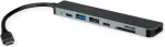 ROLINE 12.02.1122 USB-C prijungimo stotis, HDMI, 2x USB-A, 1x USB-C, TF/SD, USB-C PD, 4K60