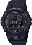 Skaitmeninis laikrodis CASIO GBD-800-1BER &mdash; korpusas i&scaron; dervos 48.6 mm, juostelės plotis 15.5 mm, atstumas tarp auselių 54.1 mm, juodas