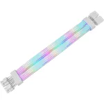 Thermaltake Tt Mod ARGB Snow kabelis, 8-Pin, 300 mm, baltas