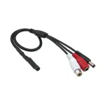 Mikrofonas apsaugos kamerai ACTi PMIC-0100 &ndash; įvairiakryptis laidinis, 3,5 mm, 2,3 m kabelis, Juoda/Raudona/Balta