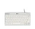 BakkerElkhuizen UltraBoard 950 V2 DE Qwertz, laidinė, USB, žirklinis mechanizmas, QWERTZ, tamsiai pilka, &scaron;viesiai pilka