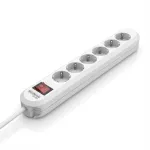 BACHMANN SMART Power Strip 6x Įžemintas Ki&scaron;tukas Baltas 3m