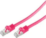 Tinklo kabelis ShiverPeaks BS75513-M Pink 3m Cat7 S/FTP