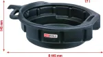 Karterio alyvos surinkimo keptuvė KS Tools 150.9360, 17 l, 445 mm