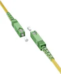 Goobay 59641 Skaidulinis optinis kabelis 10 m SC/APC FTTH OS2 Geltonas