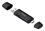 Kortelių skaitytuvas Equip 245462 USB 3.2 Gen 1 Type-A / Type-C juodas