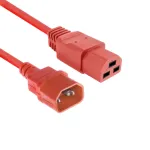Maitinimo kabelis ACT AK5377, C14 &ndash; C21, IEC60320, 2 m, raudonas