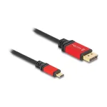 DeLOCK USB Type-C į DisplayPort laidas 8K 30Hz HDR 1m raudonas