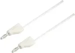 VOLTCRAFT matavimo laidas [4 mm ki&scaron;tukas - 4 mm ki&scaron;tukas] 1,5 m baltas MSB-300 (MSB-300-1.5-WS)