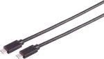 USB laidas S/CONN 13-62015 USB 3.2 Gen 2x2 0,5 m USB C juodas