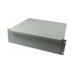 ALL-S0002060, stalčiaus modulis, pilkas, metalinis, 3U, 19 colių, 440 mm