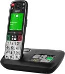 Gigaset EASY 500A DECT belaidis telefonas su sekretore, SOS mygtuku, 2,2 inch spalvotu ekranu, juodas