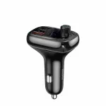 Baseus S-13 Bluetooth FM Transmitter Car Charger with QC 3.0/4.0 PD, Hands-Free Calling, LED Display, Black