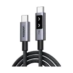 UGREEN Uno L509 100W USB-C į USB-C PD greitojo įkrovimo kabelis su LED, 2 m, juodas