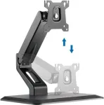 LogiLink BP0100 Vieno monitoriaus tvirtinimas prie stalo 17-32 colių ekranams, 8 kg talpa, VESA 75x75/100x100, juodas