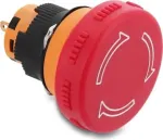 Delock Mushroom Head Push Button Switch 16 mm Panel Mount 2 x Solder Pin (Short) Plastic 32 mm &Oslash; Black