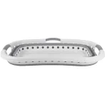 Beldray LA072979PGRYFEU7 sulankstomas skalbinių krep&scaron;ys Hip Hugger, 37 l, pilkas ir baltas