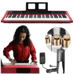 V-TONE BL-190 88 klavi&scaron;ų ne&scaron;iojamas skaitmeninis pianinas su svertine plaktukine mechanika, juodas