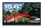 JAPANNEXT JN-MD-i156F-T-LE 15,6 inch IPS Full HD Touchscreen Portable Monitor, Mini HDMI, USB-C, Built-in Speakers, Black