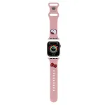 Hello Kitty HKAWLSCHBLP Silikoninis dirželis Apple Watch 42/44/45/49mm rožinis