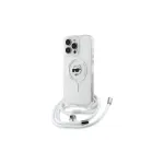 Karl Lagerfeld KLHMP16LHCCHNT iPhone 16 Pro 6,3 inch Hardcase Transparent IML Choupette Head & Cord Magsafe