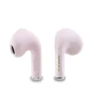 &ldquo;Guess Glossy Effect Printed Classic Logo & Charm TWS Earbuds&rdquo; rožiniai