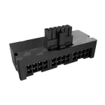 Akasa G-Nexus P24 90&deg; 12VHPWR adapteris 12+4 pinų (vyri&scaron;kas) į 3&times;8 pinų (moteri&scaron;kas), 600 W, juodas