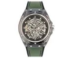 Police PEWGR1592406 vyri&scaron;kas laikrodis su 44 mm nerūdijančio plieno korpusu ir odiniu apyranke