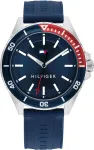 Tommy Hilfiger vyr. laikrodis Decker Quartz 1792009 43mm mėlynas ciferblatas nerūdijantis plienas