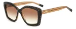 Moteri&scaron;ki Missoni akiniai nuo saulės MIS0187GSVH8 - acetatinis rėmelis, polikarbonatiniai lę&scaron;iai, UV400 apsauga, 58 mm lę&scaron;io plotis