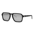 PHILIPP PLEIN SPORT vyri&scaron;ki akiniai nuo saulės SSP030 - 59/17/145 mm, juodas acetato rėmelis, pilki lę&scaron;iai, UV400 apsauga