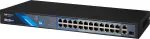 BCS BCS-B-SP2402G-1SFP 24 prievadų PoE+ nevaldomas jungiklis su 2 Gigabit ry&scaron;io kanalais ir 1 SFP lizdu