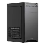 KRUX KIRO ATX Midi Tower korpusas, be lango, be maitinimo bloko, juodas