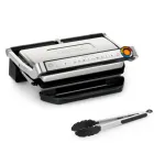 Kontaktinė grilio keptuvė Tefal OptiGrill + XL GC728D10, 2000 W, 800 cm&sup2; nelimpančios plok&scaron;tės, 9 programos, 400&times;200 mm kepimo pavir&scaron;ius